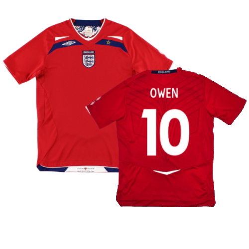 England 2008-10 Away Shirt (Excellent) (OWEN 10)