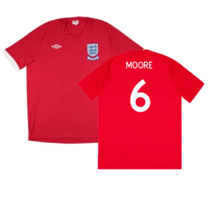 England 2010-11 Away Shirt (XL) (Very Good) (Moore 6)