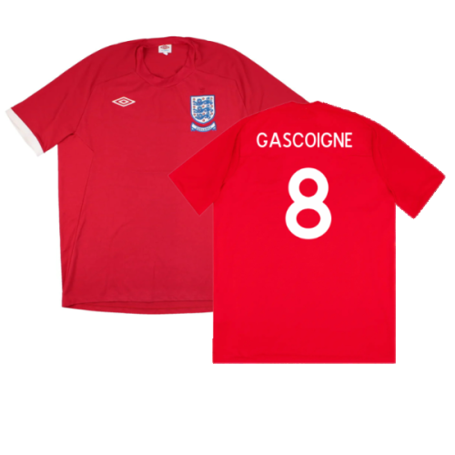 England 2010-11 Away Shirt (WC badge) (L) (Very Good) (Gascoigne 8)