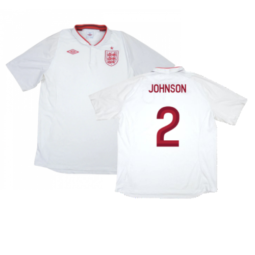 England 2012-13 Home Shirt (Excellent) (Johnson 2)