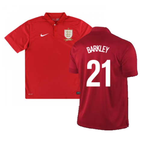 England 2013-14 Away Shirt (XL Boys) (Excellent) (BARKLEY 21)