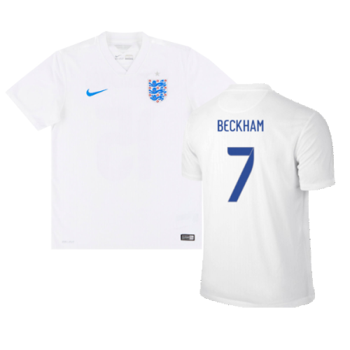 England 2014-15 Home (M) (Very Good) (BECKHAM 7)