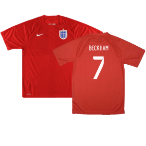 England 2014-16 Away (L) (Very Good) (BECKHAM 7)