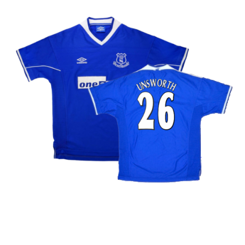 Everton 1999-00 Home Shirt (XL) (Excellent) (UNSWORTH 26)