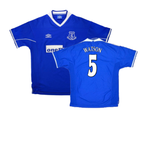 Everton 1999-00 Home Shirt (XL) (Excellent) (Watson 5)