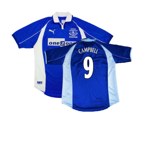 Everton 2000-01 Home Shirt (S) (Excellent) (Campbell 9)