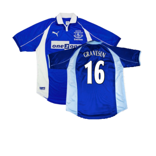 Everton 2000-01 Home Shirt (S) (Excellent) (Gravesen 16)