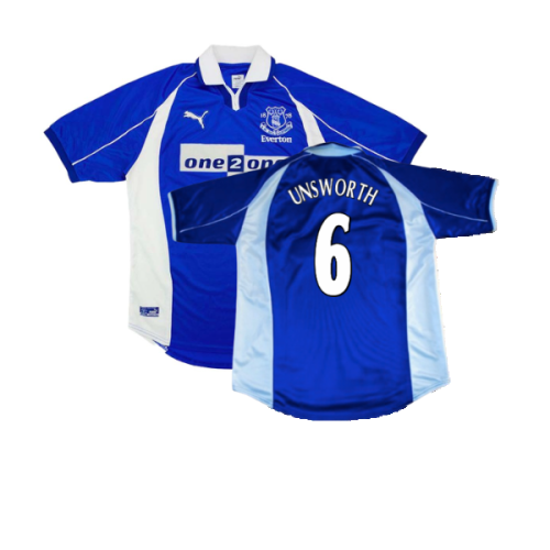 Everton 2000-01 Home Shirt (S) (Excellent) (Unsworth 6)