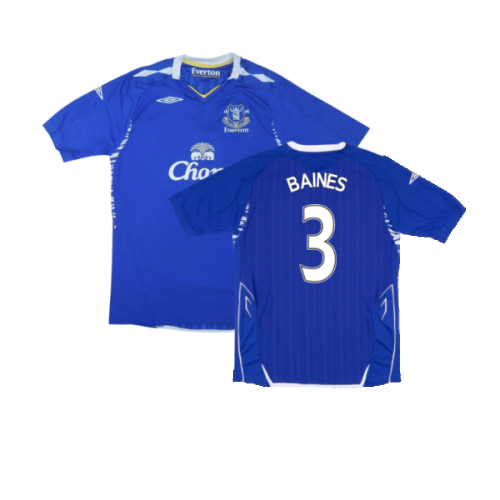 Everton 2007-08 Home Shirt (l) (Very Good) (Baines 3)