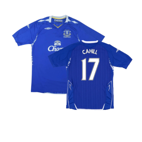 Everton 2007-08 Home Shirt (s) (Mint) (CAHILL 17)