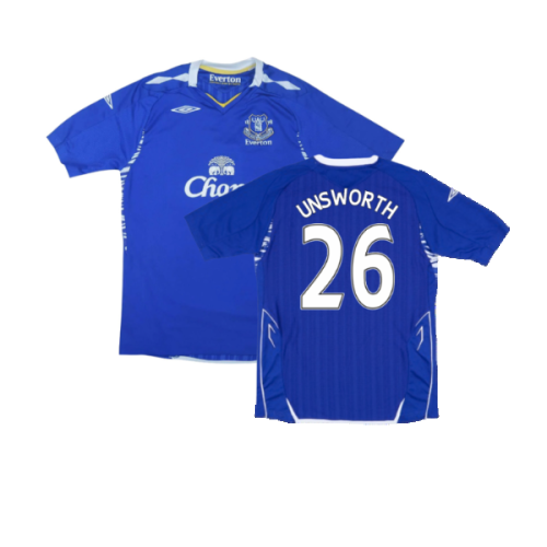 Everton 2007-08 Home Shirt (l) (Very Good) (UNSWORTH 26)