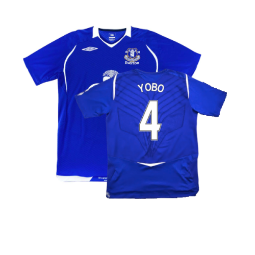 Everton 2008-09 Home Shirt (XXL) (Excellent) (Yobo 4)