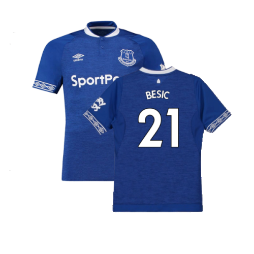 Everton 2018-19 Home Shirt (S) (Excellent) (Besic 21)