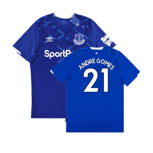 Everton 2019-20 Home Shirt (M) (Excellent) (Andre Gomes 21)