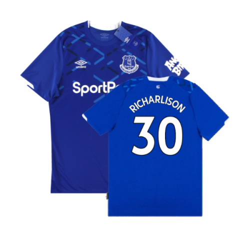 Everton 2019-20 Home Shirt (M) (Excellent) (RICHARLISON 30)