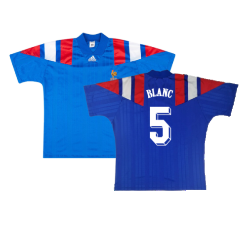 France 1992-94 Home Shirt (S) (Excellent) (BLANC 5)