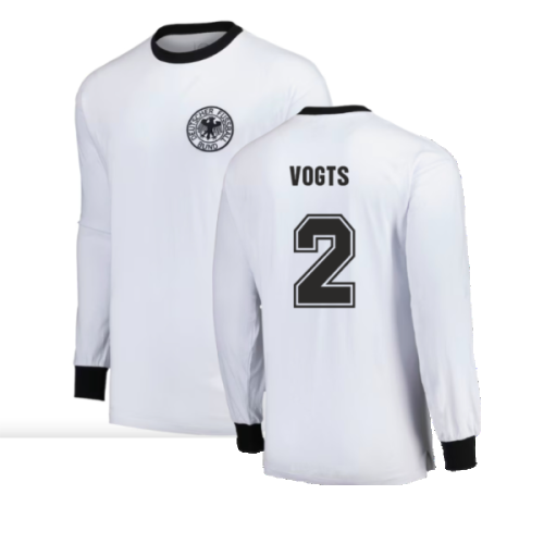 Germany 1974 Longe Sleeve Retro Jersey (XL) (Vogts 2) (Good)