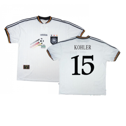 Germany 1996-98 Home WM06 Shirt (XXL) (Excellent) (Kohler 15)