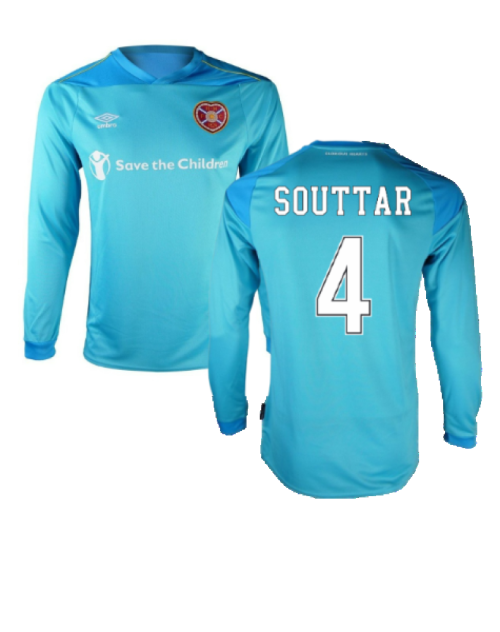 Hearts 2020-21 GK Home Long Sleeve Shirt (L) (Souttar 4) (Excellent)