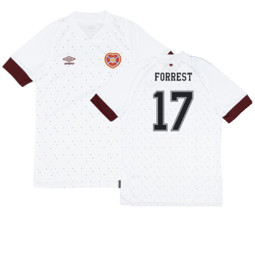 Hearts 2022-23 Away Shirt (Sponsorless) (XXL) (Very Good) (FORREST 17)