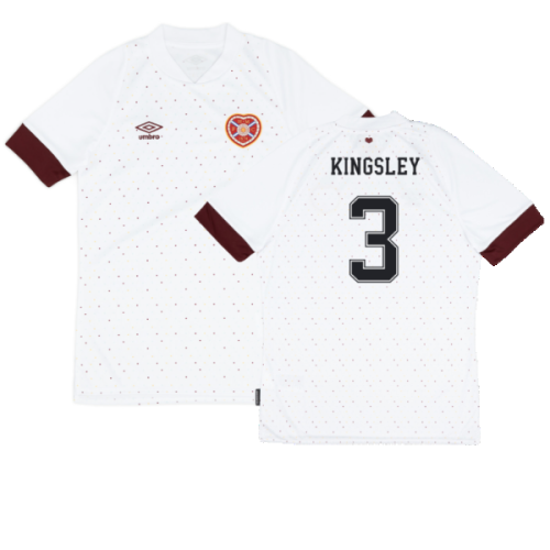 Hearts 2022-23 Away Shirt (Sponsorless) (XXL) (Very Good) (KINGSLEY 3)