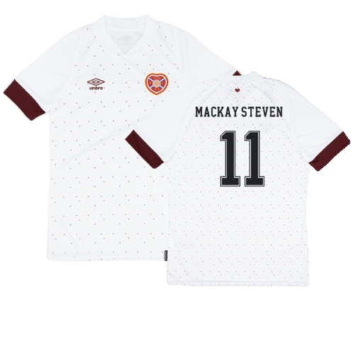 Hearts 2022-23 Away Shirt (Sponsorless) (XXL) (Very Good) (MACKAY STEVEN 11)