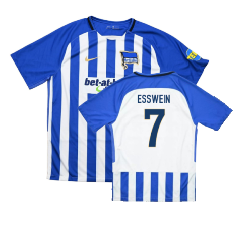 Hertha Berlin 2017-18 Home Shirt (XL) (Excellent) (Esswein 7)