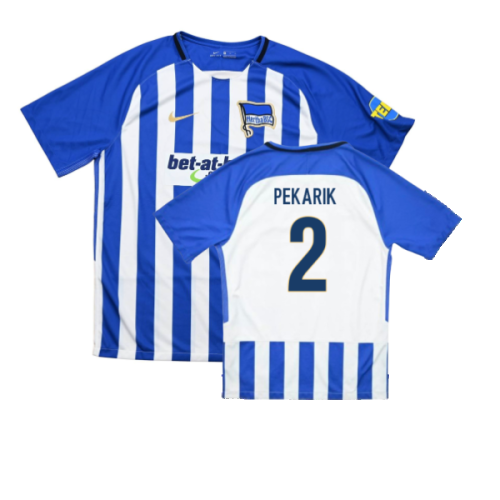 Hertha Berlin 2017-18 Home Shirt (XL) (Excellent) (Pekarik 2)