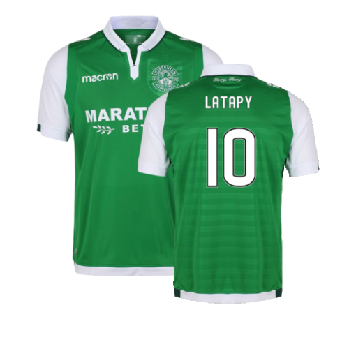 Hibernian 2017-18 Home Shirt (Excellent) (Latapy 10)