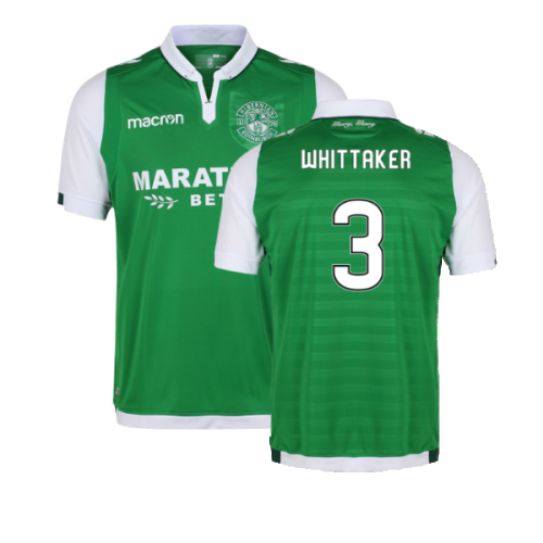 Hibernian 2017-18 Home Shirt (Excellent) (Whittaker 3)