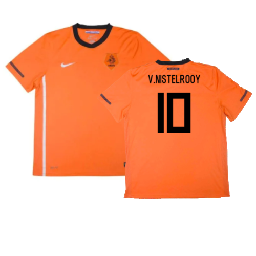 Holland 2010-11 Home Shirt (XL Boys) (Good) (V.Nistelrooy 10)