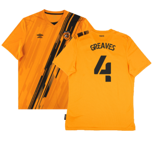Hull City 2021-22 Home Shirt (Sponsorless) (L) (Excellent) (Greaves 4)