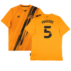 Hull City 2021-22 Home Shirt (Sponsorless) (L) (Excellent) (Maguire 5)
