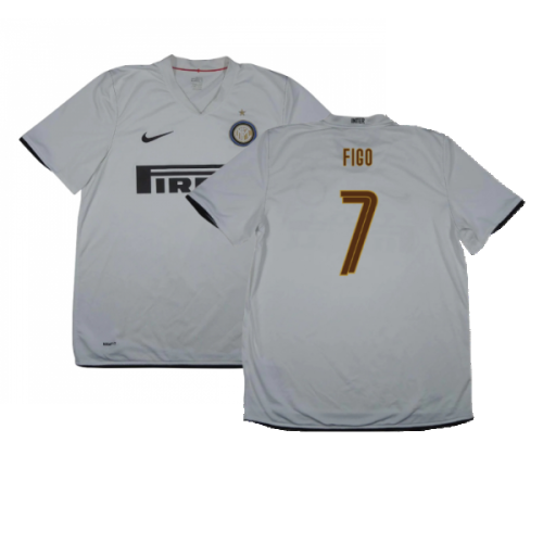 Inter Milan 2008-09 Away Shirt (XXL) (Fair) (Figo 7)