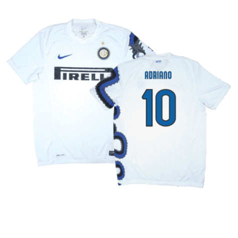 Inter Milan 2010-11 Away Shirt (S) (Excellent) (Adriano 10)