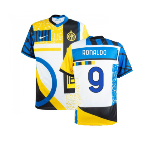 Inter Milan 2020-21 Fourth Shirt (L) (RONALDO 9) (Excellent)