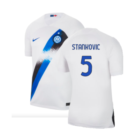 Inter Milan 2023-24 Away Shirt (Sponsorless) (M) (Stankovic 5) (BNWT)