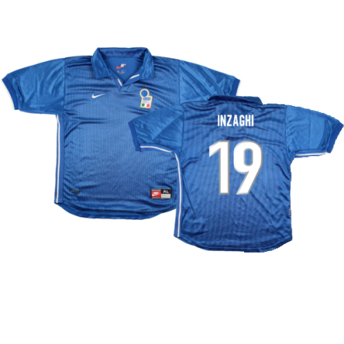 Italy 1998-99 Home Shirt (XL Boys) (Very Good) (Inzaghi 19)