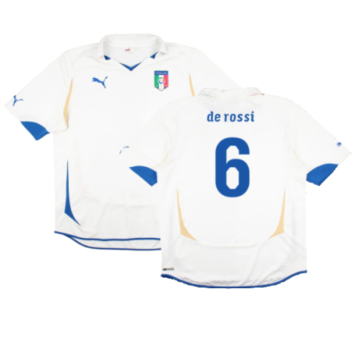 Italy 2010-11 Away Shirt (XL) (Very Good) (De Rossi 6)