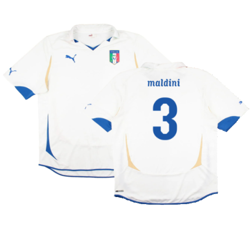 Italy 2010-11 Away Shirt (XL) (Very Good) (Maldini 3)