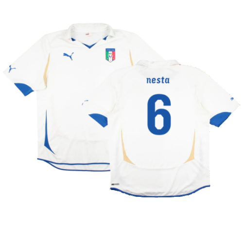 Italy 2010-11 Away Shirt (XL) (Very Good) (Nesta 6)