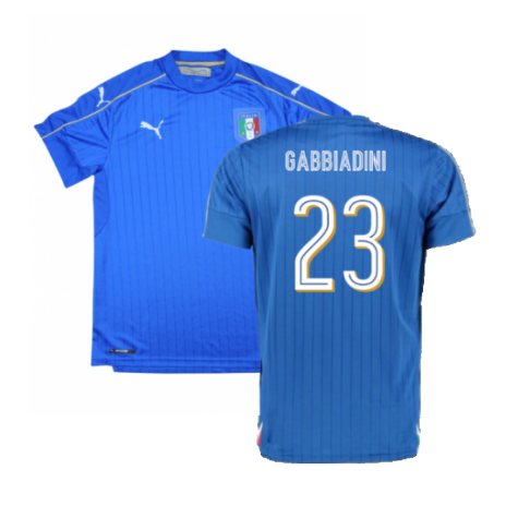 Italy 2016-17 Home Shirt (XLB) (Good) (Gabbiadini 23)