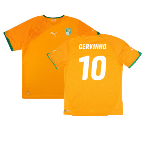 Ivory Coast 2010-11 Home Shirt (Very Good) (GERVINHO 10)