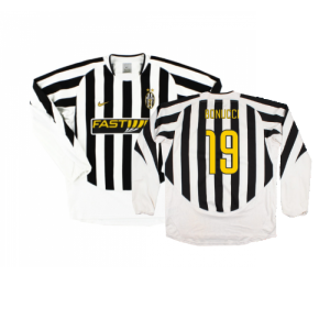 Juventus 2003-04 Long Sleeve Home Shirt (M) (Very Good)