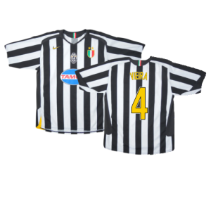 Juventus 2005-06 Home Shirt (XL) (Very Good) (Vieira 4)