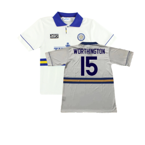 Leeds United 1993-95 Home Shirt (L) (Excellent) (Worthington 15)