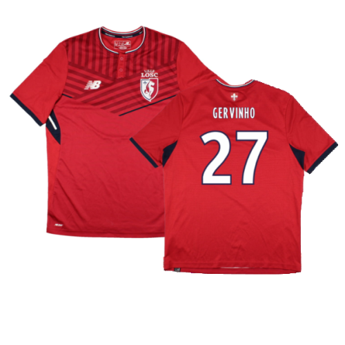 Lille 2017-18 Home Shirt (Sponsorless) (M) (Excellent) (Gervinho 27)