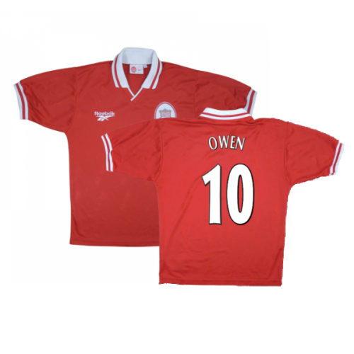 Liverpool 1996-98 Home Shirt (Very Good) (OWEN 10)