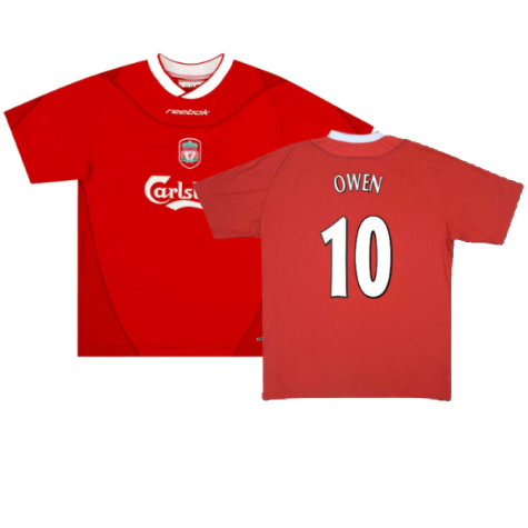 Liverpool 2002-04 Home Shirt (Excellent) (Owen 10)