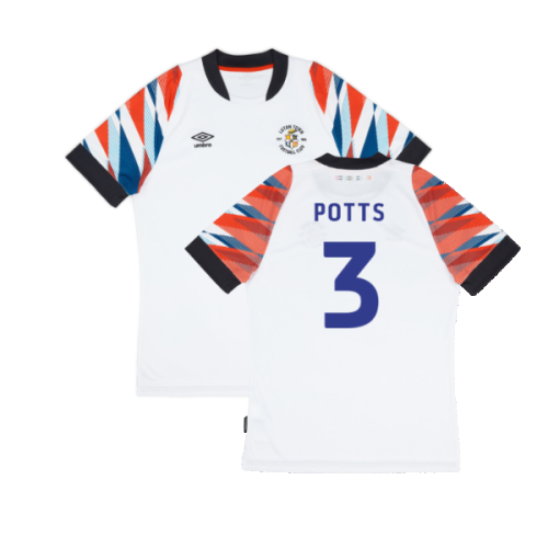 Luton Town 2022-23 Away Shirt (Sponsorless) (XL) (Very Good) (Potts 3)